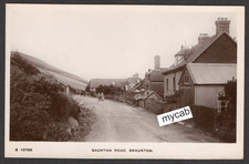 Postcard Braunton nr Barnstaple Devon the Saunton Road early RP by WHS Kingsway