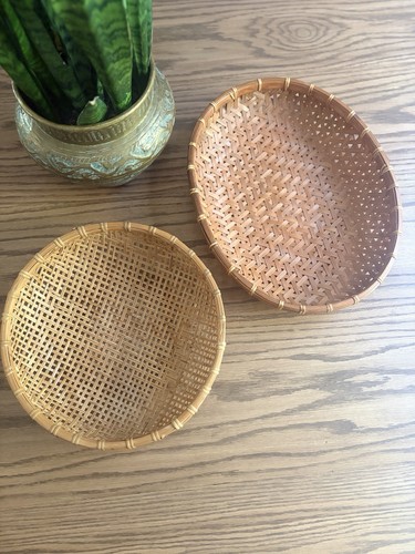 Vintage wicker winnowing - wicker,