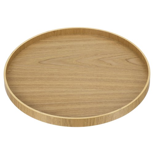 Wood serving tray round - tray,