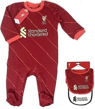 LIVERPOOL FC BABY GROW SLEEP SUIT ROMPER PLAY FOOTBALL PRAM BABIES LFC