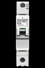 GEC ALSTHOM 32 AMP CURVE B 10kA MCB CIRCUIT BREAKER X32B