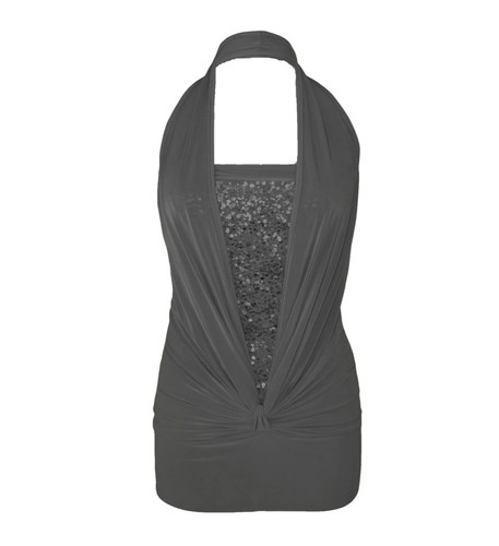 Women sequin halter neck - halter,