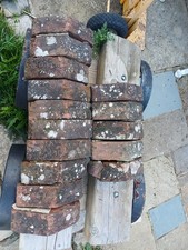 15 Reclaimed Antique Triangular Brick Cappings / Copings 9 1/4 " Long