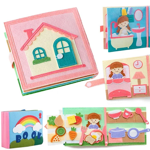 Toddlers montessori busy book - toddlers,