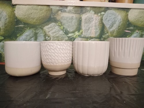Ceramic pots difrent size - ceramic,