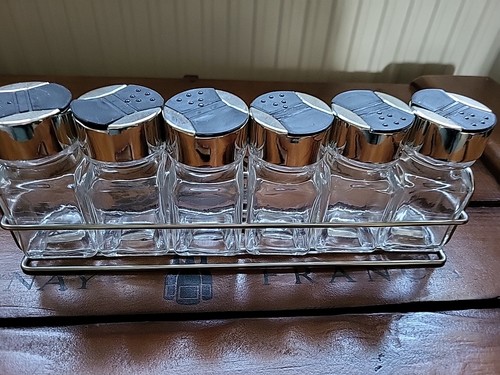 Chrome spice rack - chrome,