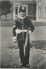 Colour-Sergeant South Staffordshire Regiment - British Army - Antique Print 1893