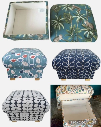 Storage footstool pouffe - footstool,