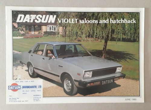 Datsun violet brochure - datsun, 1980