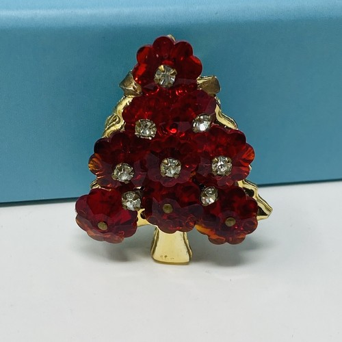 Vintage christmas tree pin - vintage,