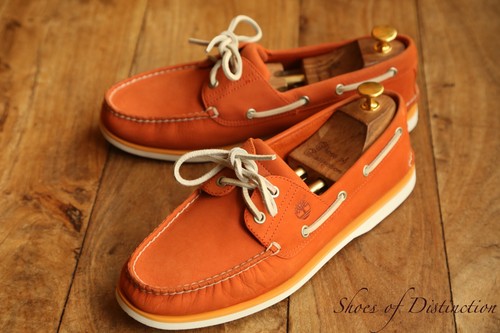 Timberland orange nubuck boat - timberland,