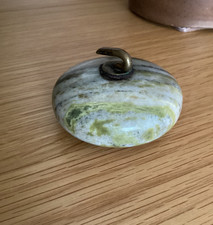 VINTAGE MINIATURE CURLING STONE PAPER WEIGHT