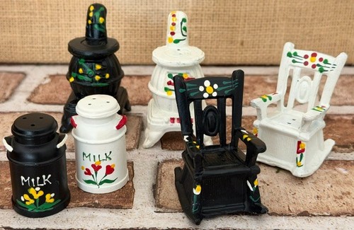 Vintage hand painted black - hand-painted,