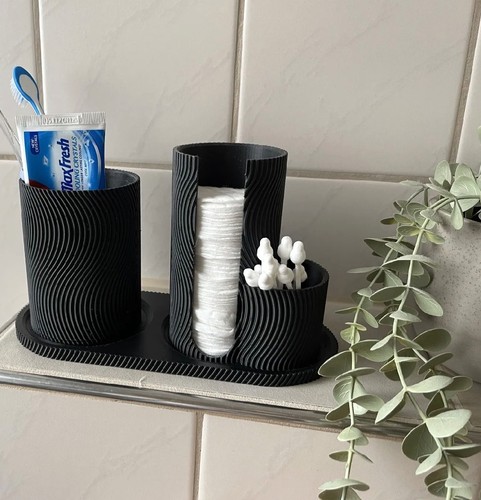 Bathroom organiser cotton pad - bathroom, organiser/cotton