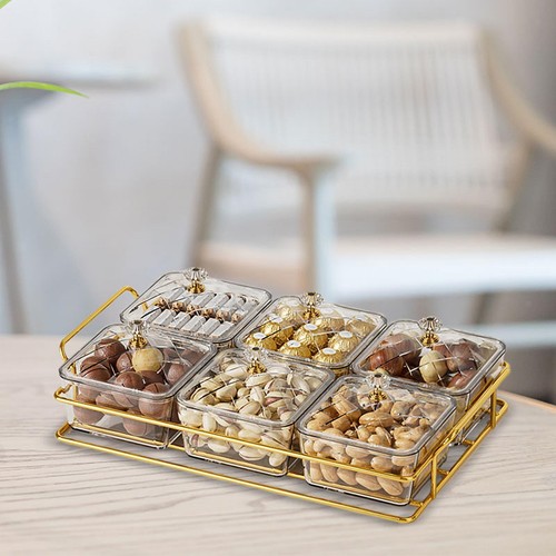 Dry fruit tray with lid - with,