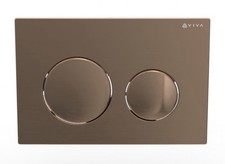 Skylo Ultra 16 Brushed Copper Dual Flush Plate Round Button