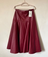 Zara women burgundy - women, faux