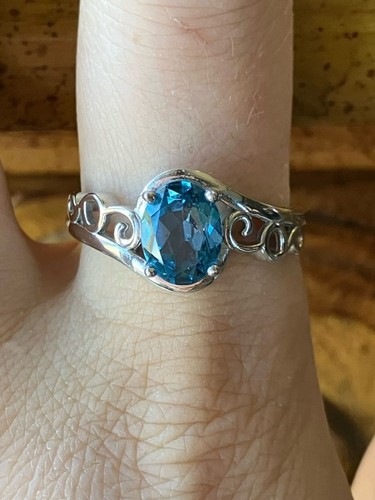 Natural london blue topaz - blue,