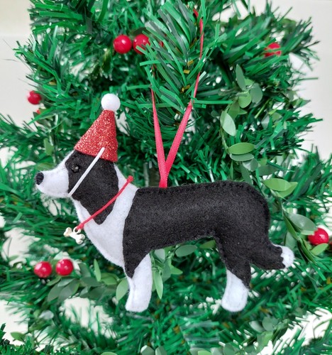 Border collie dog felt - border,