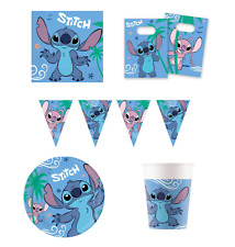 Stitch Party Tableware Decorations Disney Stitch Plates Cups Napkins Tablecover