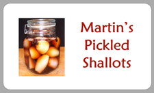 Homemade Pickled Shallots Jar