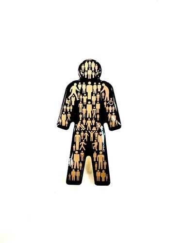 Prostate cancer pin badge - prostate, men