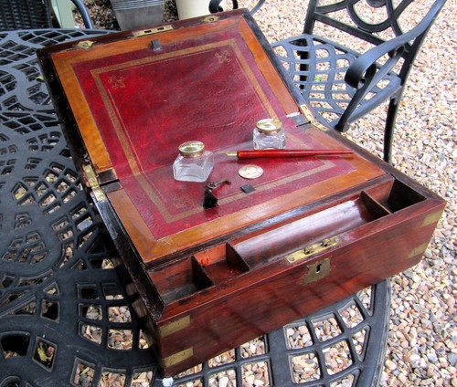 Antique walnut wooden locking - wooden,