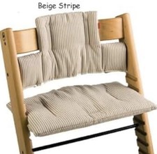 Stokke Tripp Trapp Chair Classic Cushion Set Beige Stripes (Top & Bottom) 