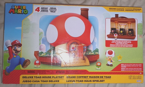 Jakks super mario deluxe - mario, toad