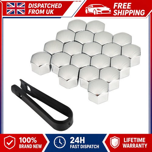 20pcs 17mm chrome alloy car - 17mm,