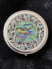 Vintage Pill Box White Paua