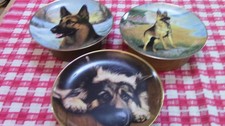 set of 3 German Shepherd Plate