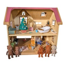Sylvanian Families Lakeside Lodge Furnished With Figures And Accessories 