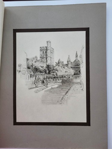 Old antique pencil drawing - old,