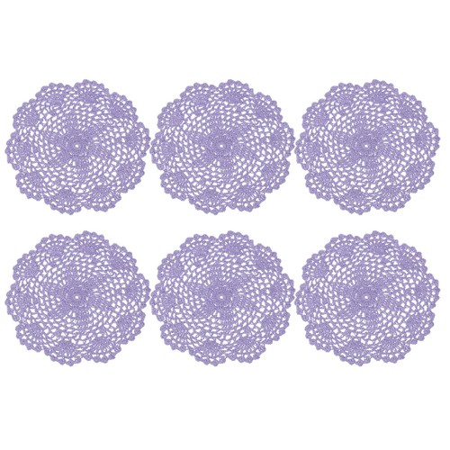 6pcs crochet handmade doilies - crochet,