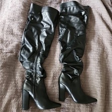 Sexy Black Soft Faux Leather