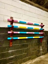 Timber jump pole rack - timber,