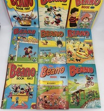 BEANO BOOKS / ANNUALS x 9