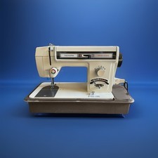 Vintage Toyota Model 444 Sewing Machine w/ Foot Pedal & Case – Fully Working