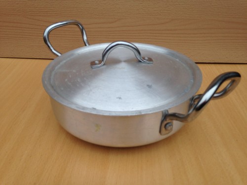 Sonex flat wok karahi aluminum - flat,