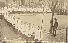 Hove. Opening of New Parish Church Hall # 5 by Wiles. Bishop & Clergy Procession