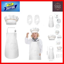 Kids Chef Hat Apron Sleeves