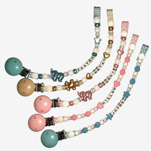 Pacifier clips strap - clips,