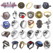 Many Dark Souls Metal Rings Anime Black Ruby Sapphire Cosplay Ring