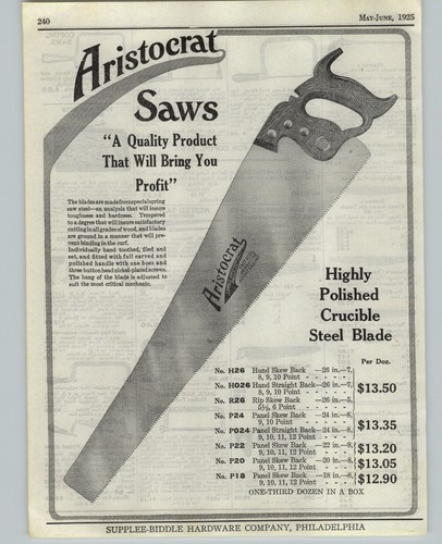 1925 paper supplee biddle - paper, ad