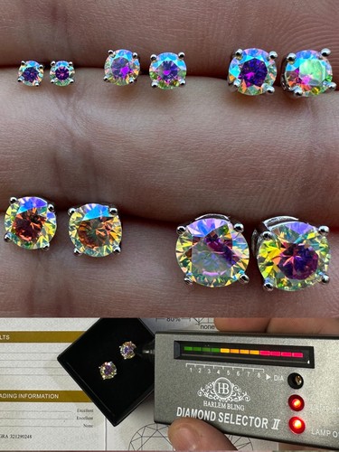 Rainbow opal moissanite - opal,
