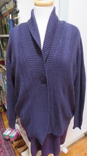 BRORA pure cashmere cosy shawl collar cardigan BNWOT Size 14-16