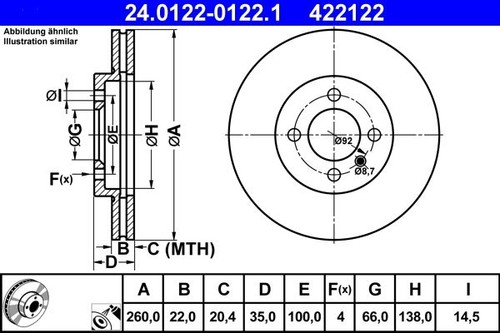 Brake disc for bmw - for,