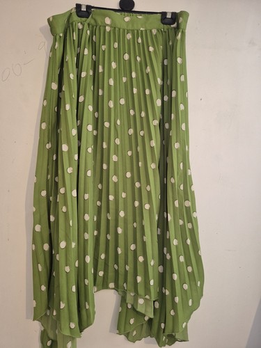 Monsoon green polka dot long - green,