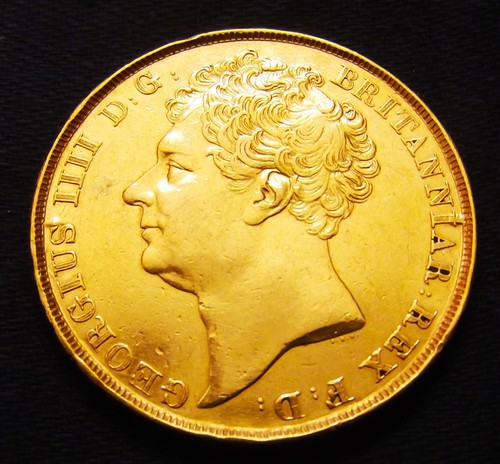 George gold two pounds - two, 1823